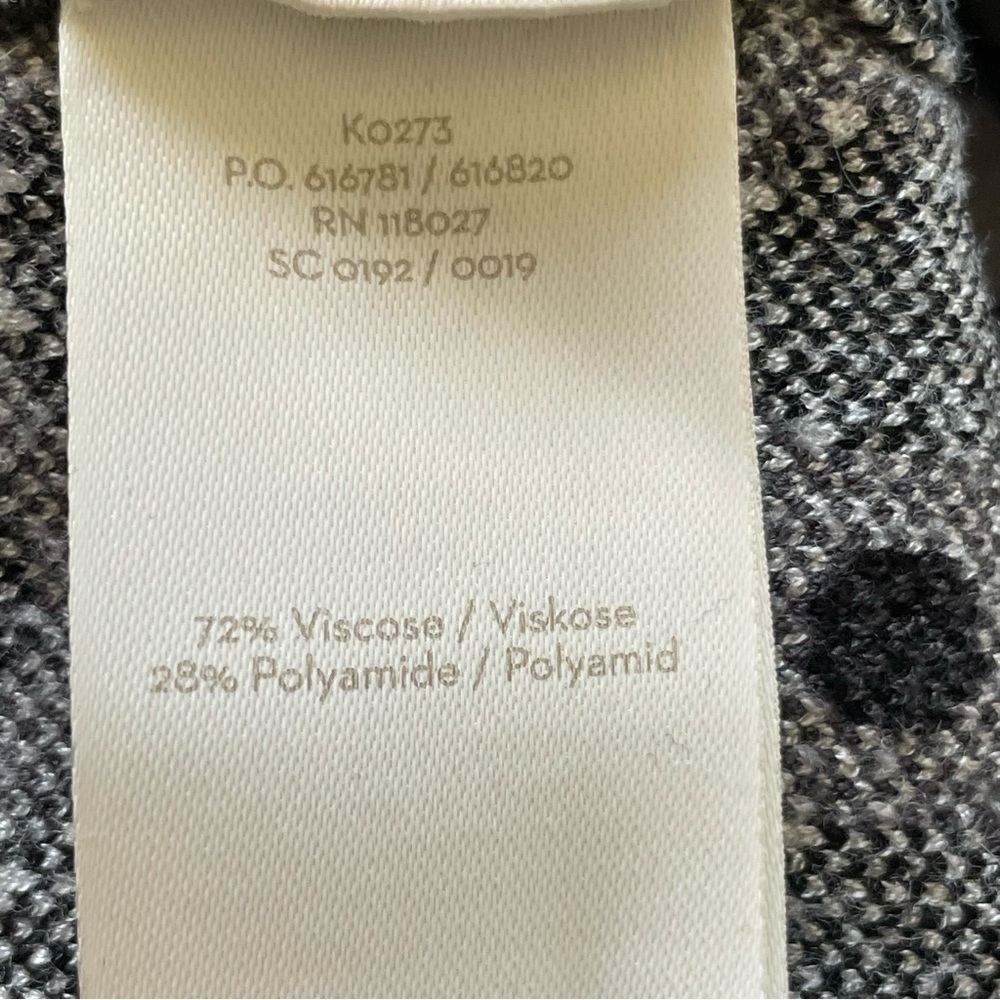 Boden Polka Dot Black and Gray Sweater Dress Size 16 - Picture 11 of 16